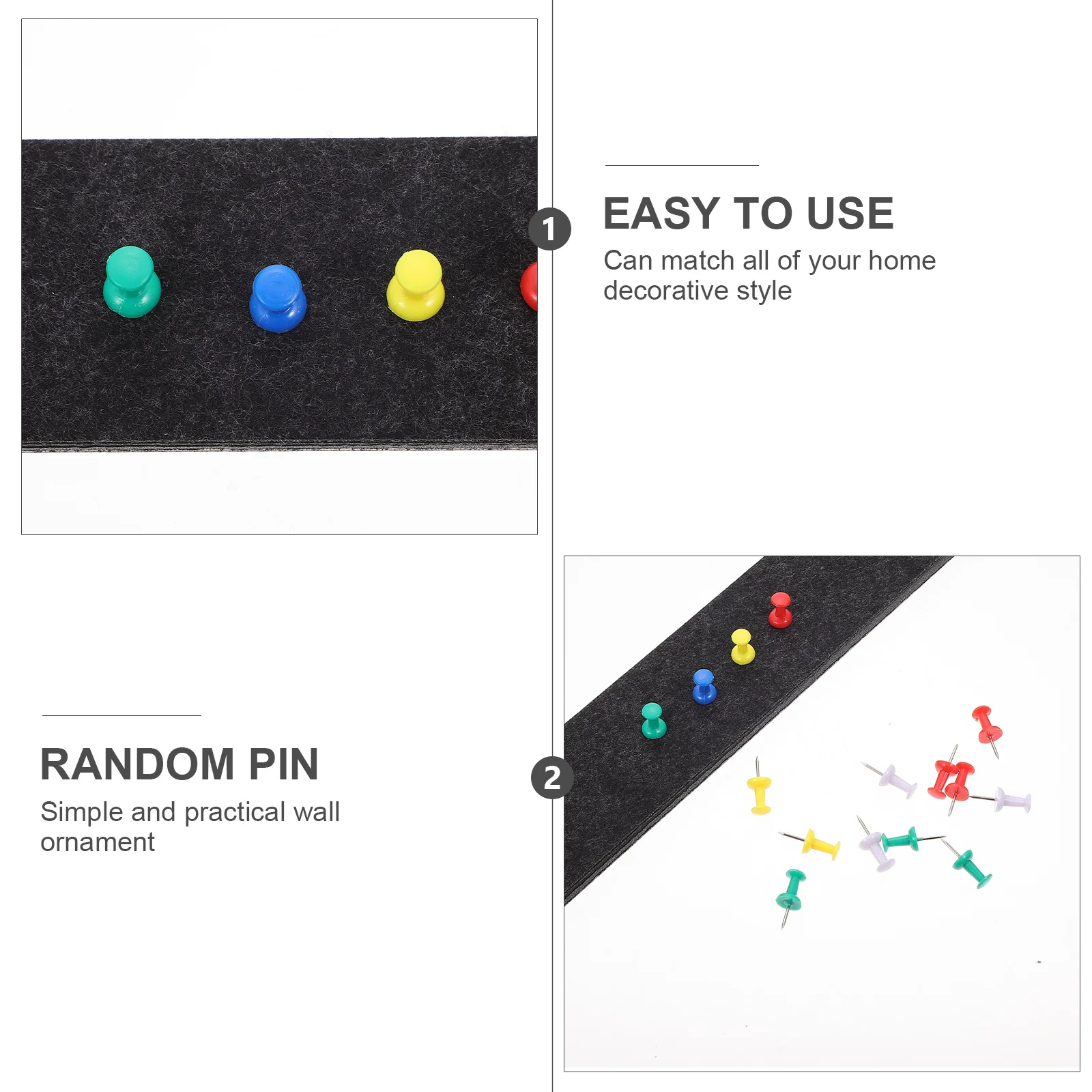 5Pcs Multi-Functional Felt Board Bar Strip Simple Gorgeous Home Decorative Style Message Memo Bar Felt Bulletin Board Strip