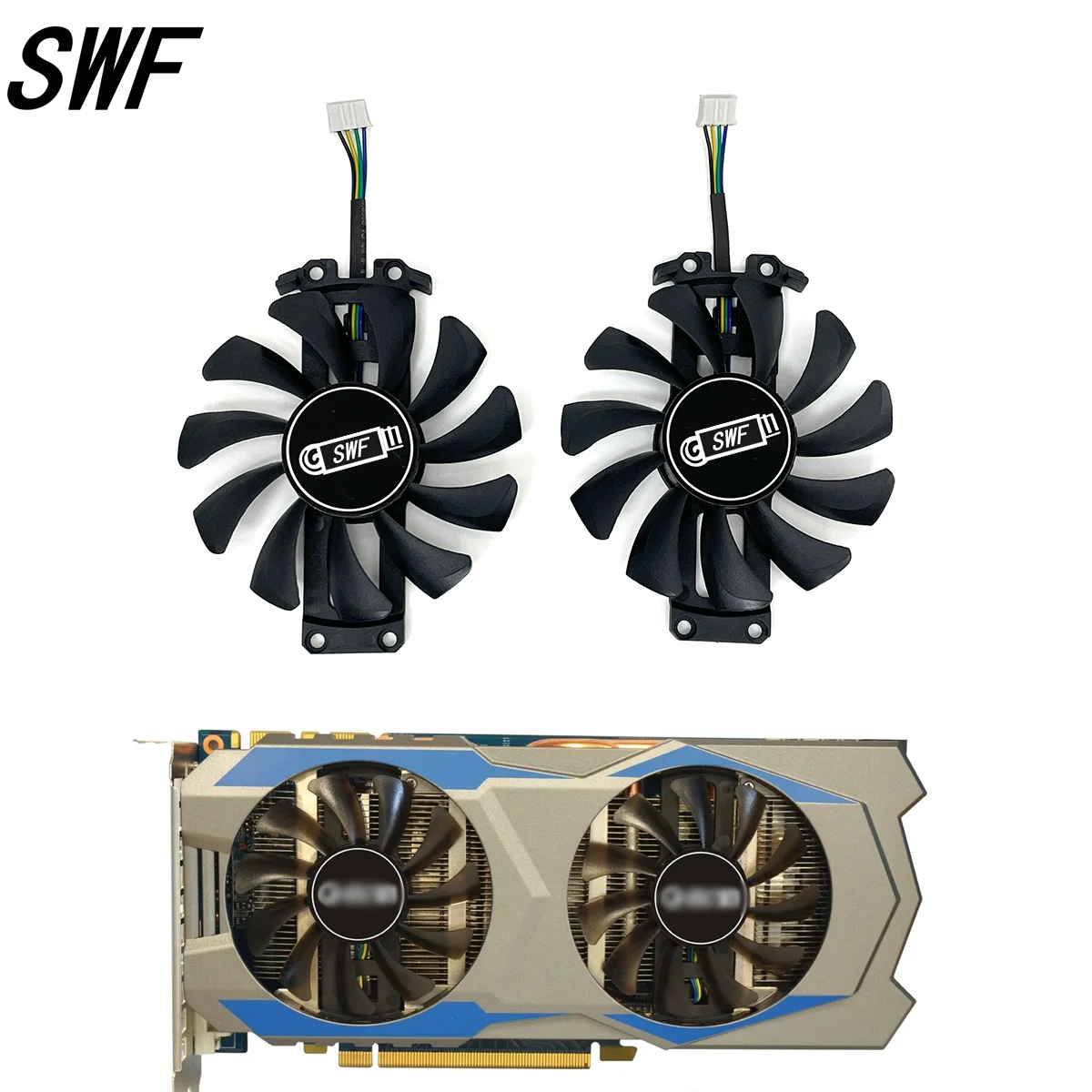 New GA81S2U 12V GPU Cooling Fan For KFA2 GALAX GTX 660 GTX 760 Graphics Card Cooler Fan