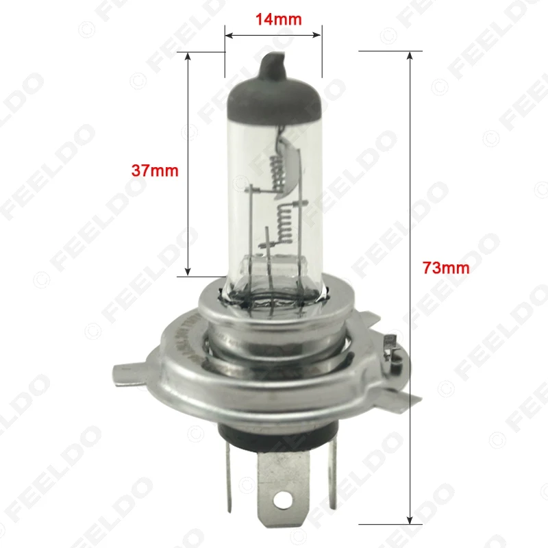 Warm White Auto H4 DC 24V 100W Halogen Bulb Truck Bus Headlight Foglight Driving Lamp 3000K