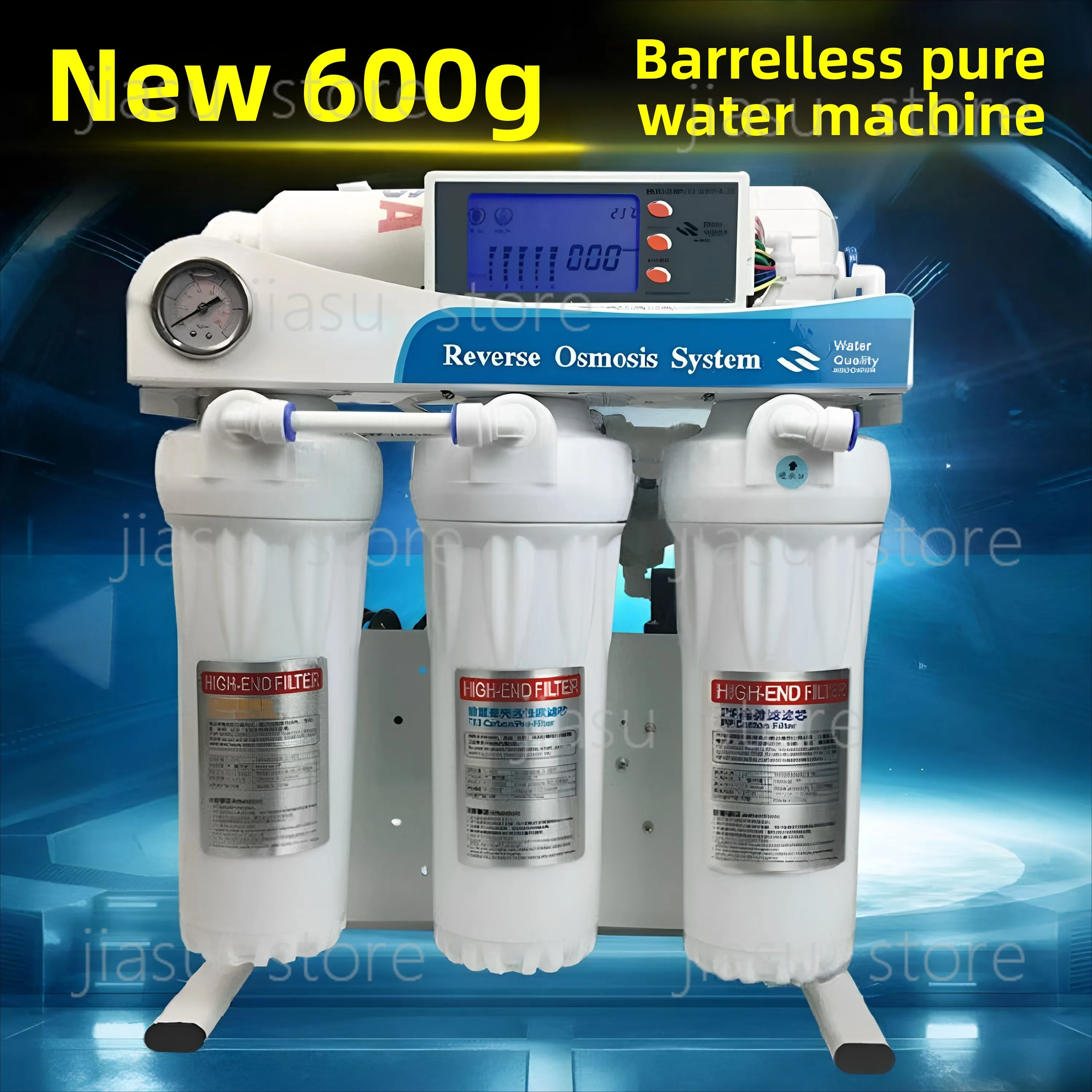 DIY High Flow RO Pure Water Machine, Household Reverse Osmosis Water Filter for Direct Drinking