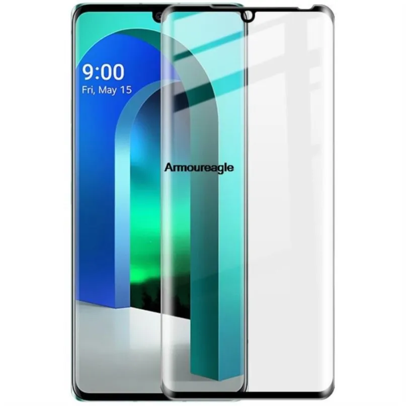 2/4 قطعة غطاء كامل منحني واقي من الزجاج المقسى لـ lg Wing 5g lg المخملية lg g9 lm-g900n 5g واقي للشاشة طبقة رقيقة واقية #3