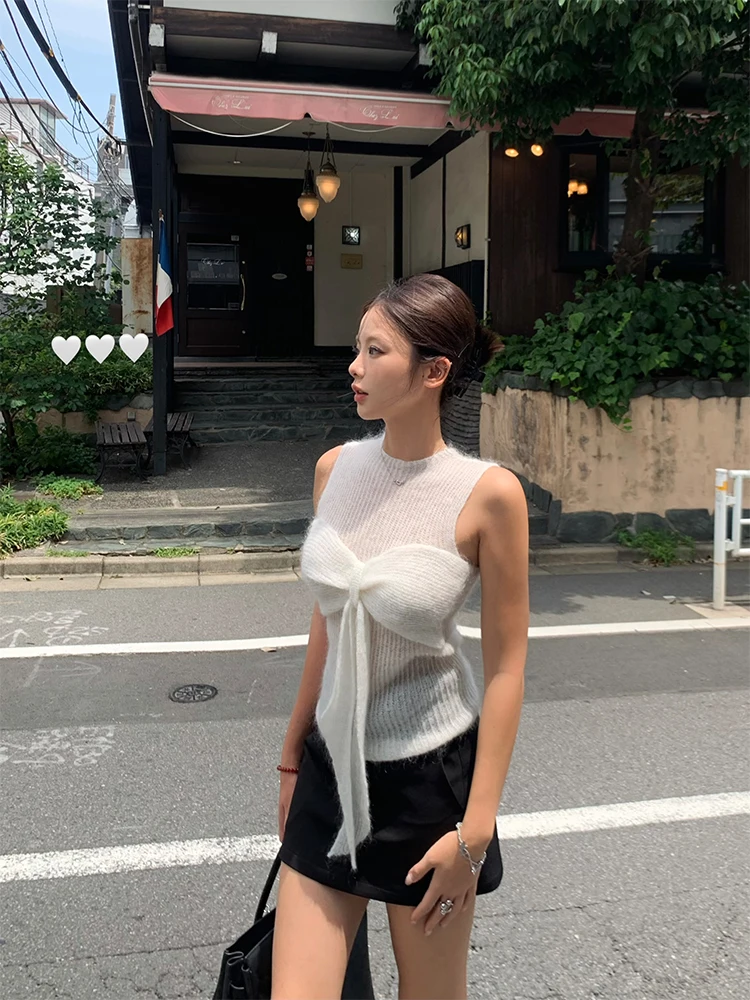 

Thirteen Xin MQing Soft Cozy Non-Irritating Body Vest Camere Yarn Svel Top Comfortable Straight Cut Commute Sle