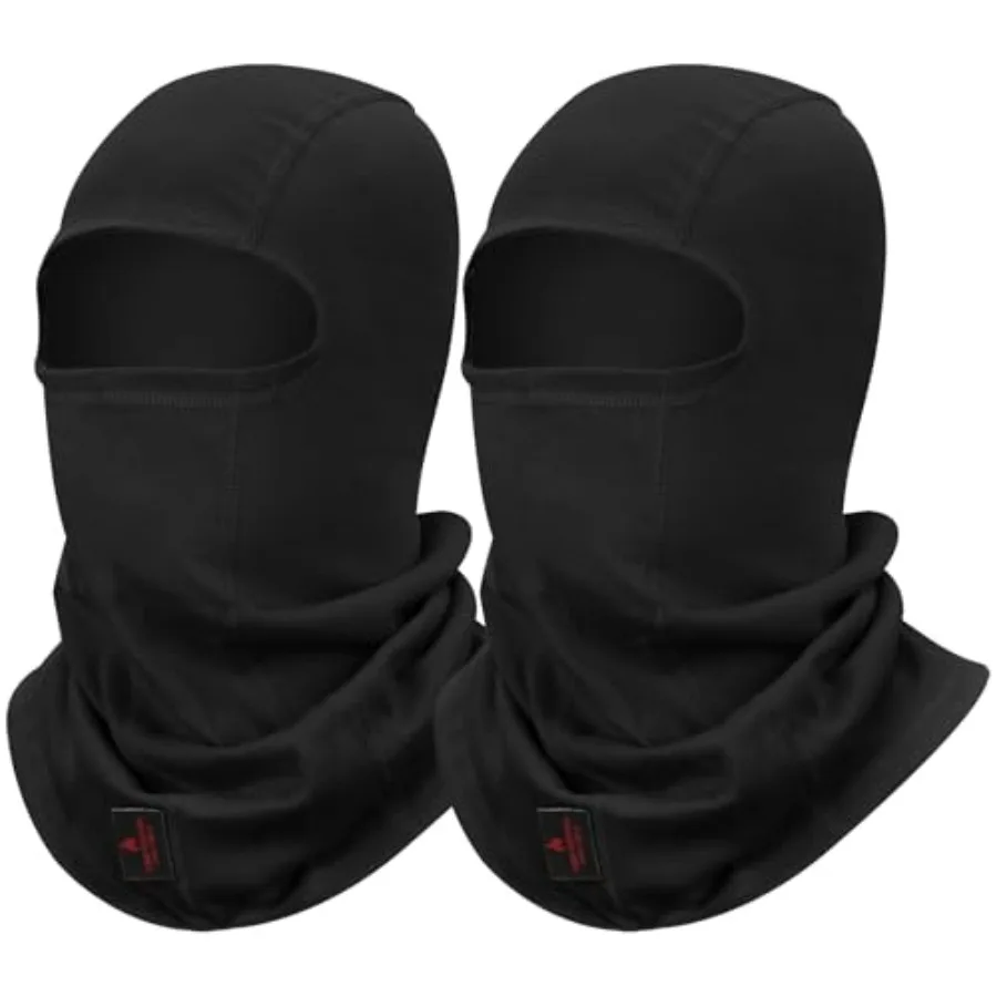 

FR Face Mask for Men Fire Resistant Balaclava Welding Head Cover 100 Cotton Full Face Hood Neck Protector
