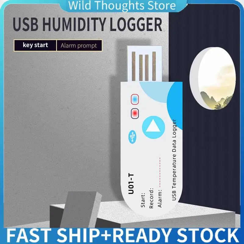 

USB Temperature Data Logger Temperature Recorder With 14400 Points 60 Days Disposable For Cold Chain Transport-[Qahk]