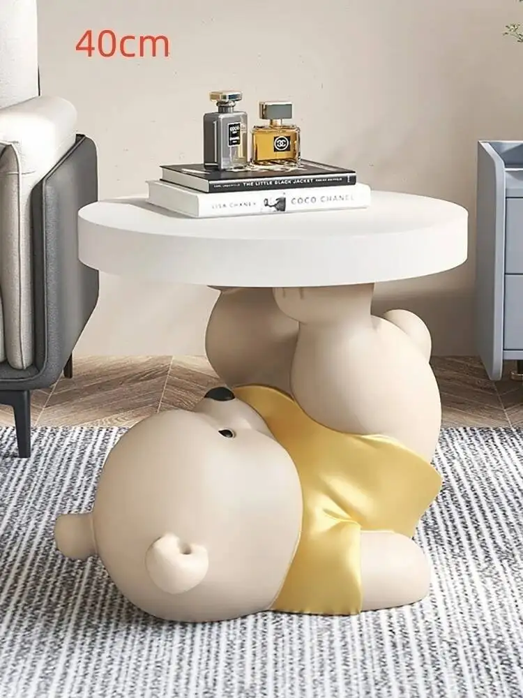 

Statues Vitality Bear Home Coffee Decor Table Living Room Decorative Creative Cartoon Animals Side Table Bedside Cupboard