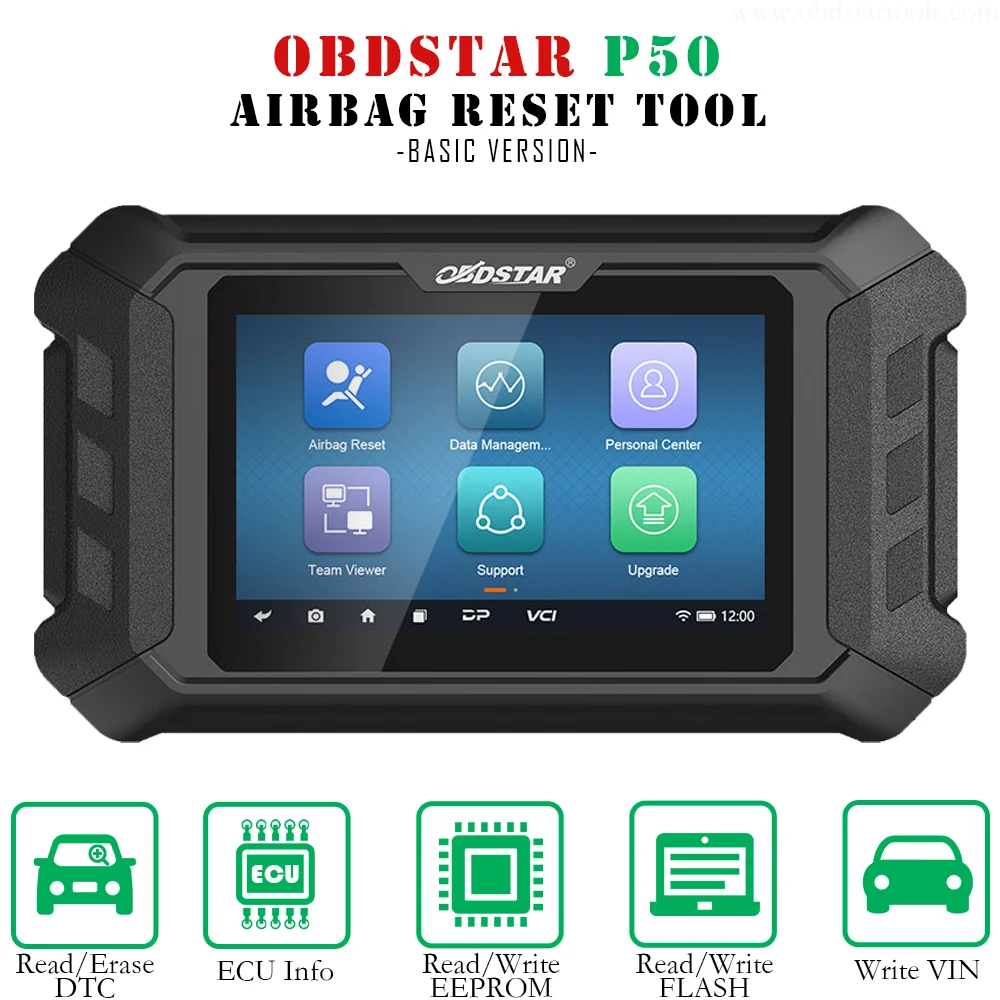 OBDSTAR P50 Airbag Reset + PINCODE Intelligent Airbag Reset Equipment Covers 38 Brands and Over 3000 ECU Part No.with P004