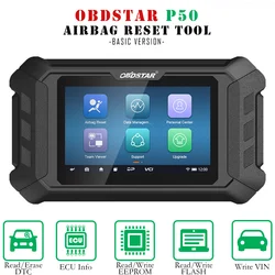 OBDSTAR P50 Airbag Reset + PINCODE Intelligent Airbag Reset Equipment Covers 38 Brands and Over 3000 ECU Part No.with P004