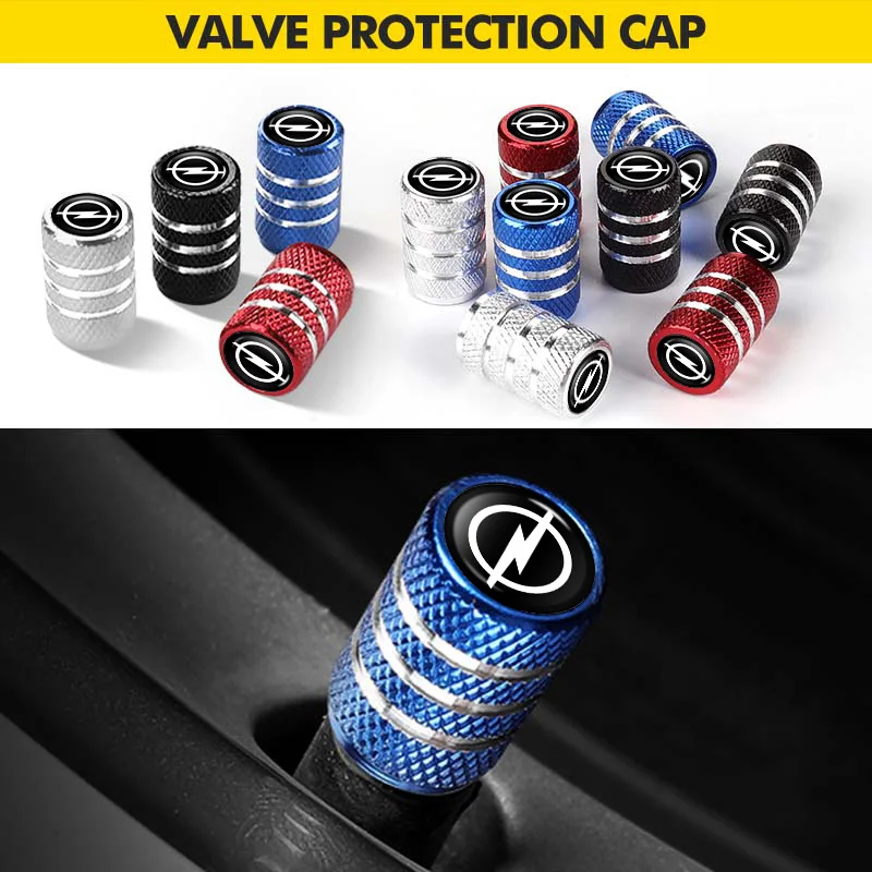 

4Pcs Car LOGO Tire Valve Cap Waterproof Auto Accessories For Opel Corsa Astra H G J Insignia Vectra Zafira Meriva
