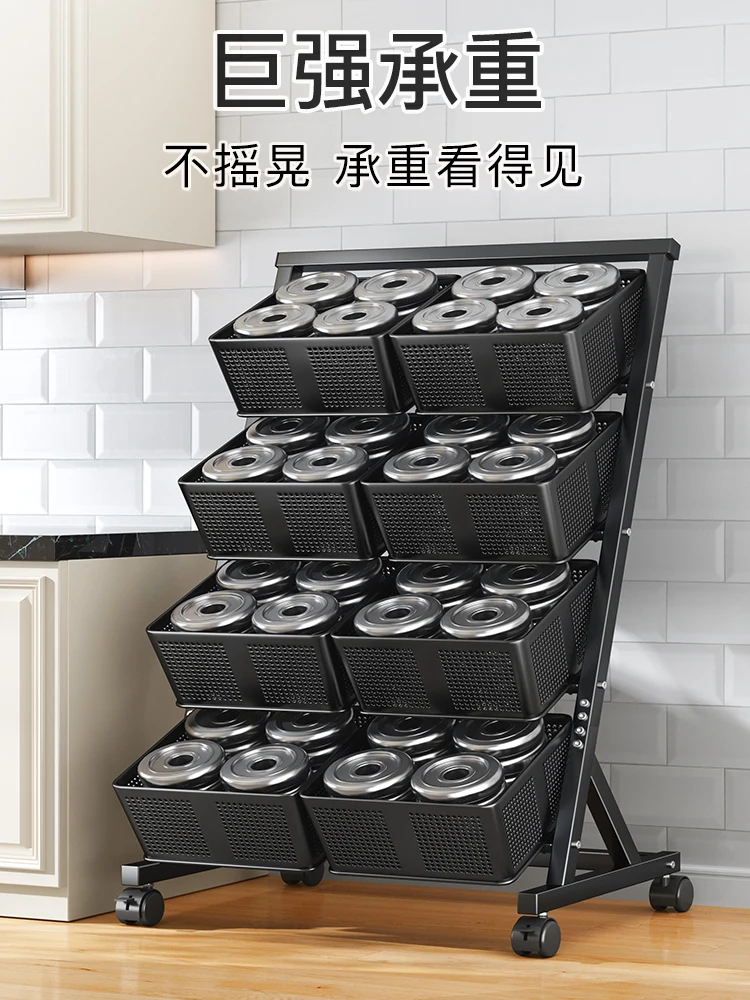 Snacks Lagerung Wohnzimmer Obst und Gemüse Snack Rack Küche Haushalt Trolley Rack