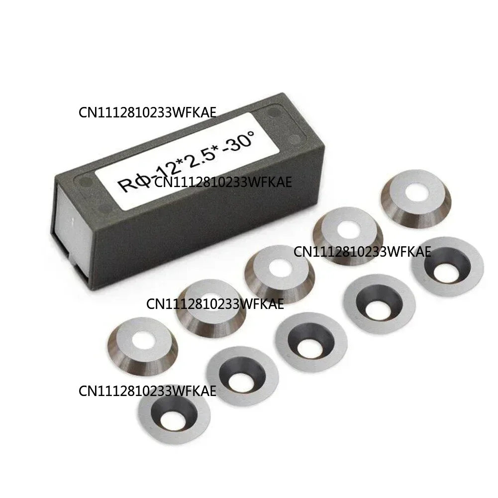 Enhance Durability and Performance with 10x Round Chisel Cutter Carbide Indexable Inserts for Wood Lathe Turning Tool