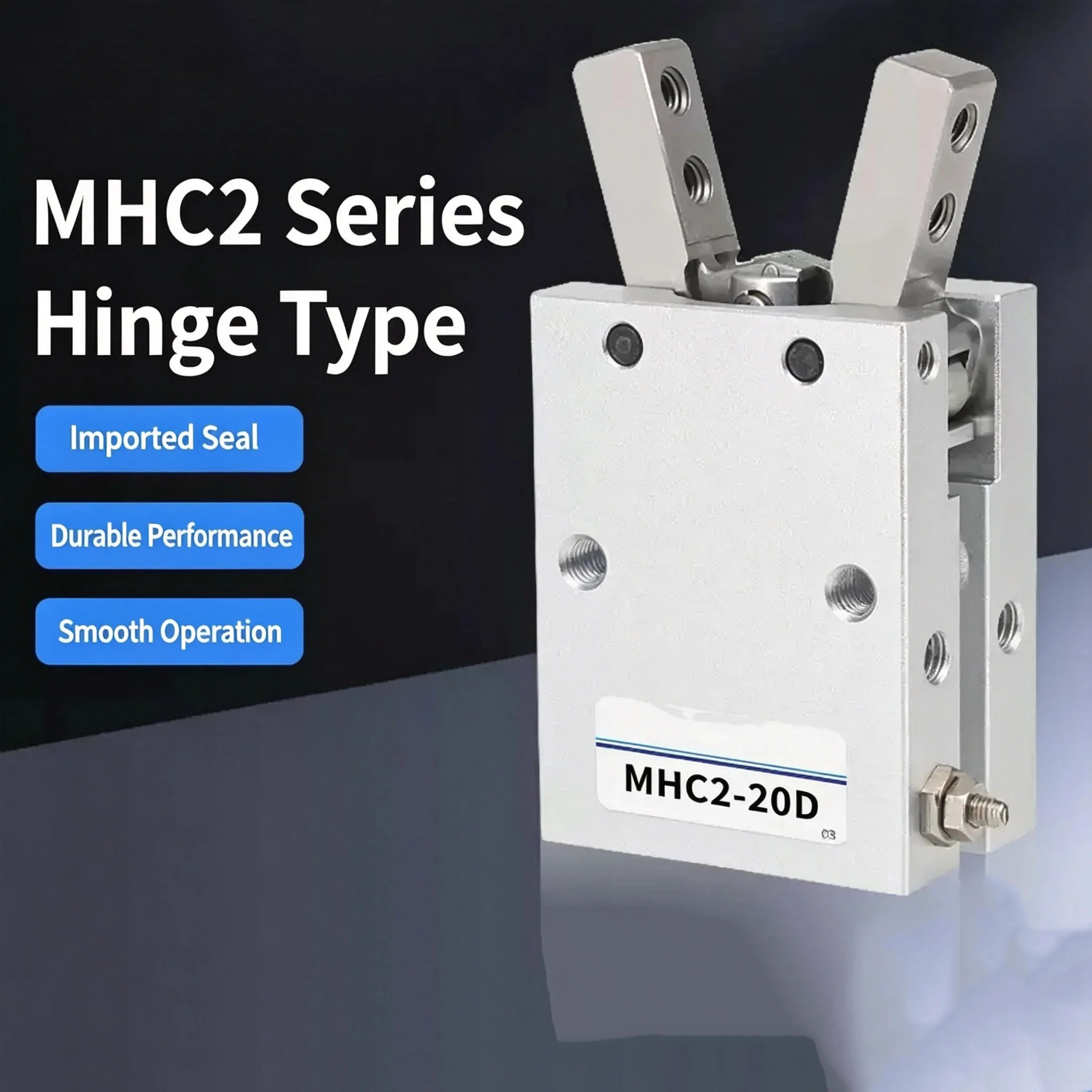 pivot opening and closing Y-shaped Air Claw Pneumatic finger cylinder gripper cylinder MHC2-10 16 20 25 32D/S