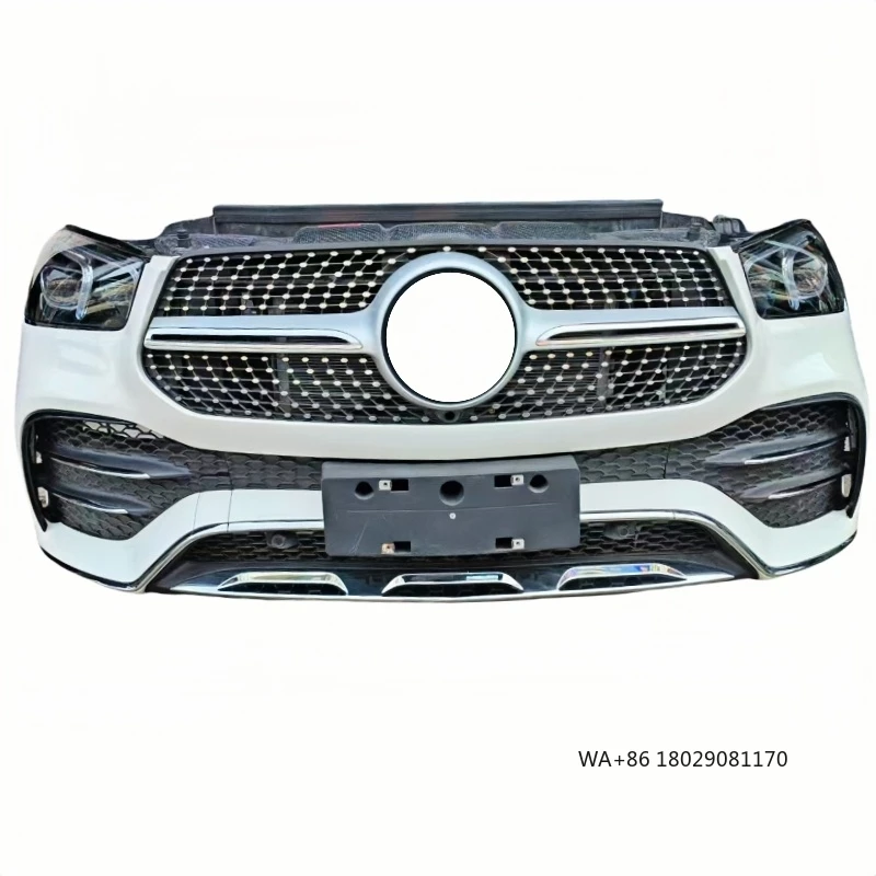 

Б/у передний бампер в сборе для GLE350 GLE400 GLE450 W167, комплект кузова автозапчастей с вырезами противотуманных фар