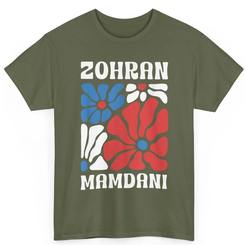 دعم Zohran Mamdani لـ Mayor NYC انتخابات الرجال والنساء المطبوعة القطن التي شيرت طاقم الرقبة قصيرة الأكمام قميص الموضة عادية