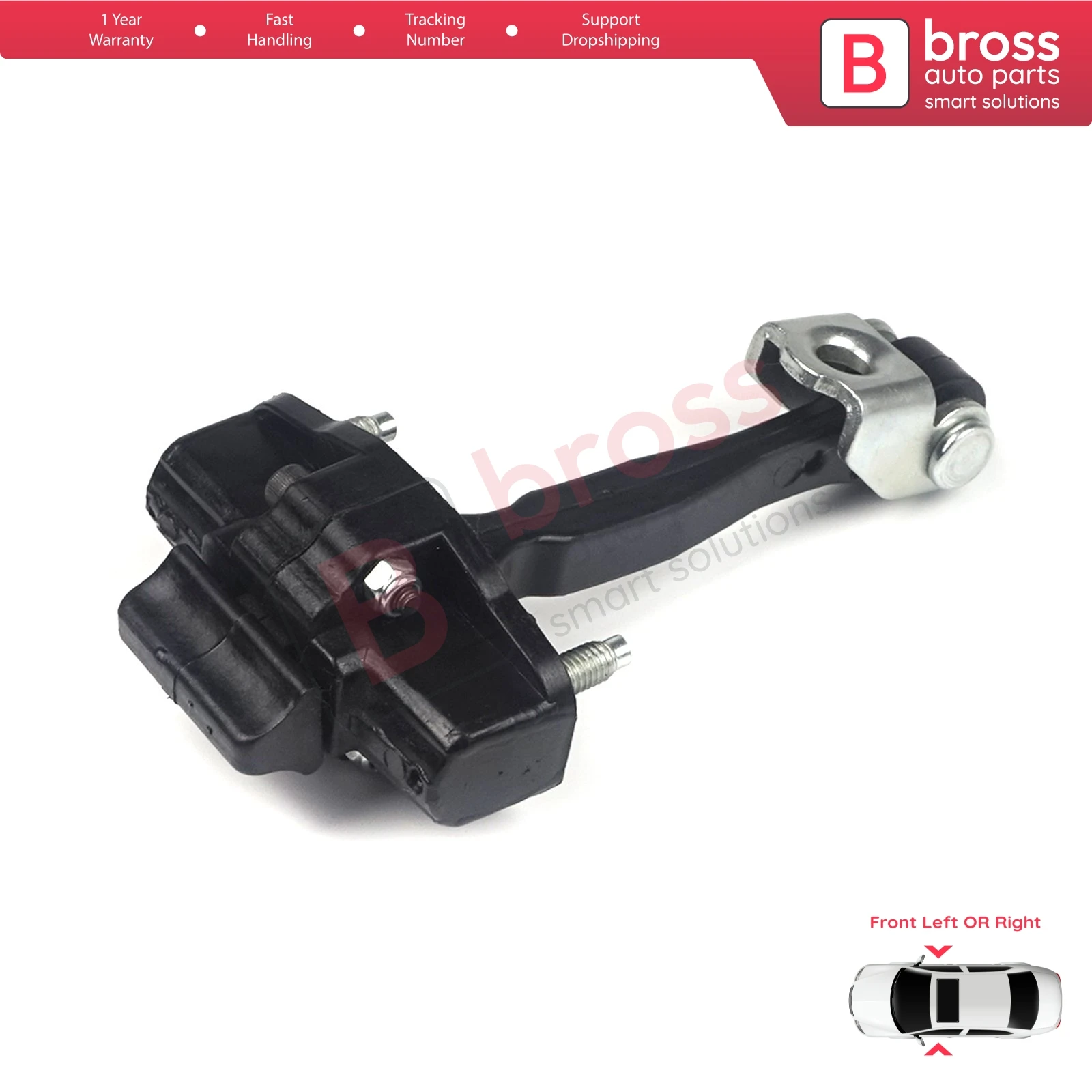 Bross Auto Parts BDP820 Front Left OR Right Door Hinge Stop Check Strap Limiter for Fiat Tipo 356 357 Egea 2015-On 51983934