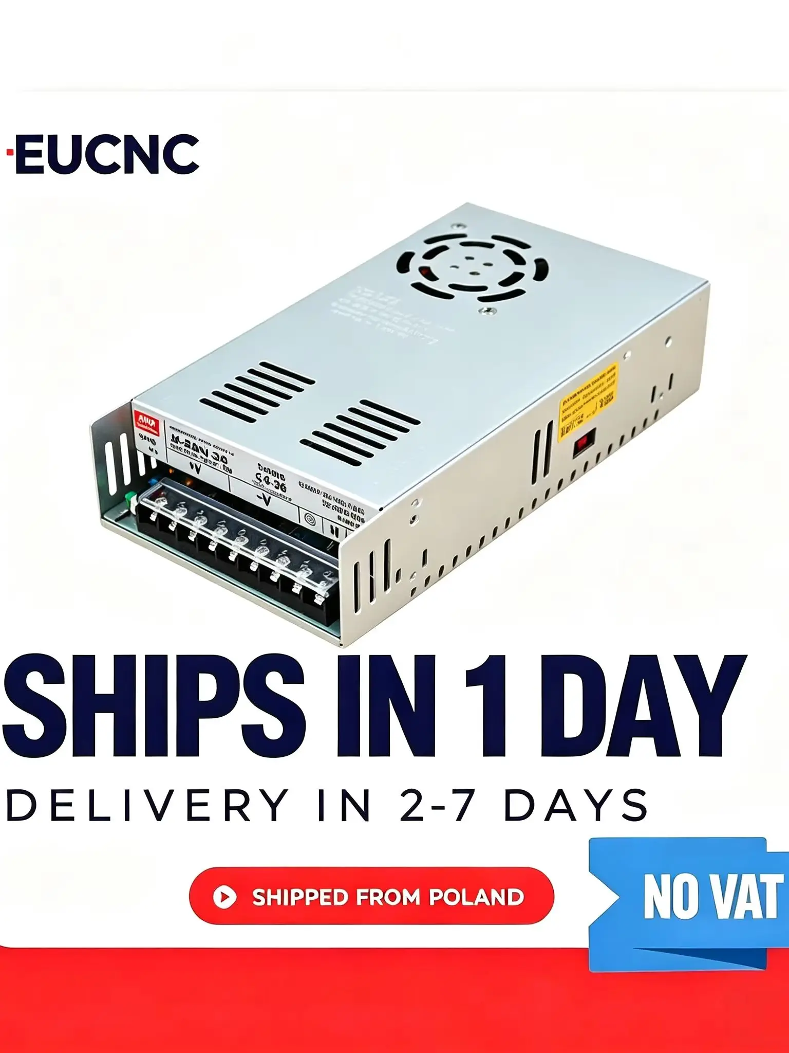 36V 11,1A 400W Schaltnetzteil AC 100-240V zu DC 36V Universeller Netzadapter 32-40V Einstellbar für Industrieautomatisierung Motor CNC-Fräse |   EU-Lager