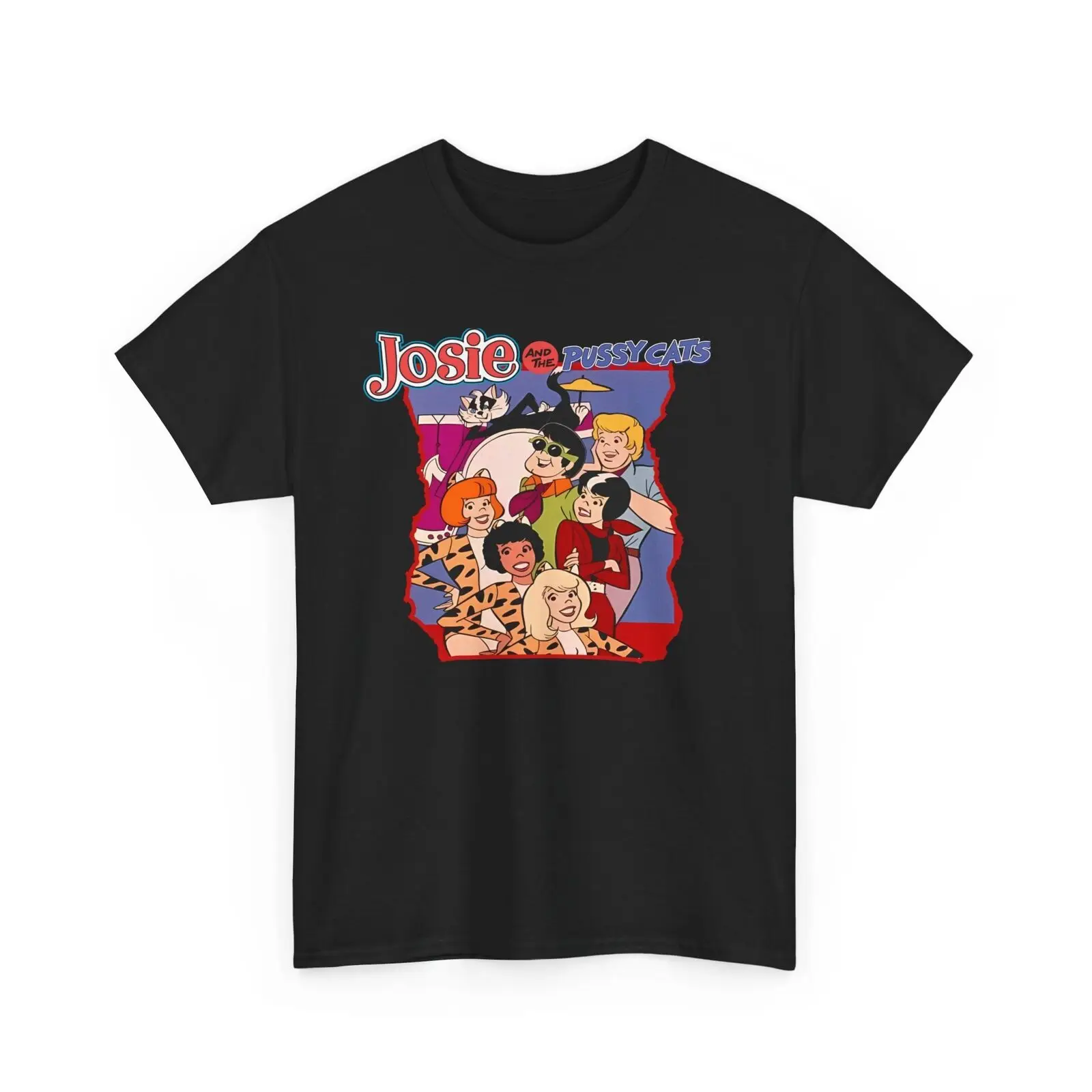 Josie and the Pussycats Heavy Cotton Tee, 70s cartoon