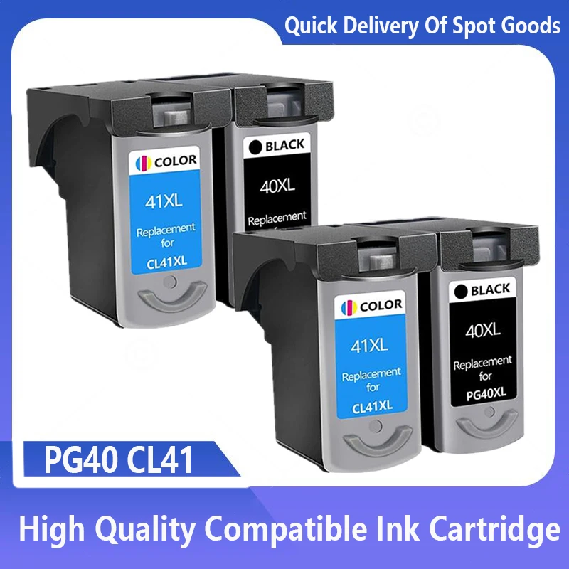 PG40 CL41 Compatible for Canon PG 40 CL 41 Ink Cartridge for Canon Pixma iP1600 IP1700 IP1800 MP140 MP450 MP470 Printer