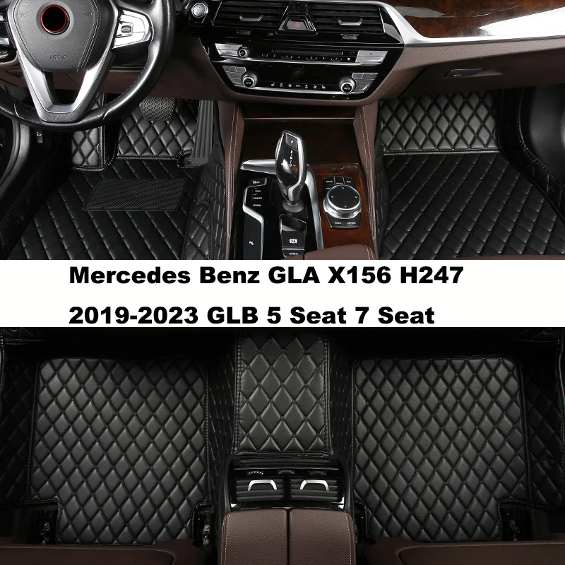 

Изготовленные на заказ автомобильные коврики с полным покрытием для Mercedes Benz GLA X156 H247 2019-2023 GLB 5-местные 7-местные автомобильные аксессуары Ковер
