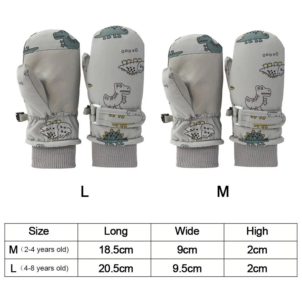 Waterproof Children Ski Gloves Windproof Non-slip Kids Cycling Gloves Snow Snowboard Thick Warm Sports Mittens Kids Boys Girls