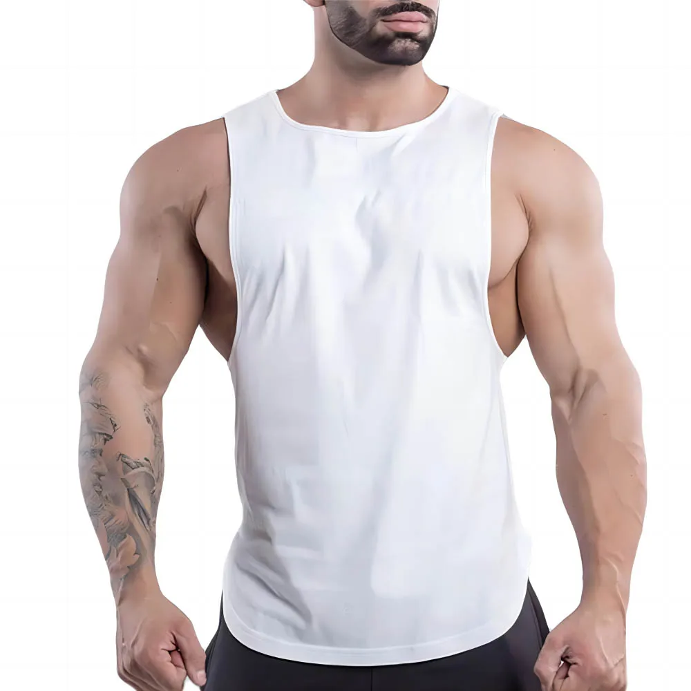 Four Seasons Fashion Casual Adult Men Clothing Sports Tank Top Outdoor Street Fitness Quick Drying Breathable Loose Fugees Gym