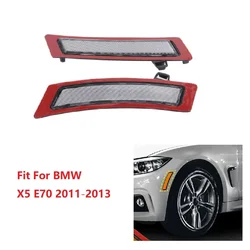 Fit For BMW X5 E70 2011‑2013 Car Front Bumper Reflectors Front Bumper Side Marker Reflector Lights 63147274433