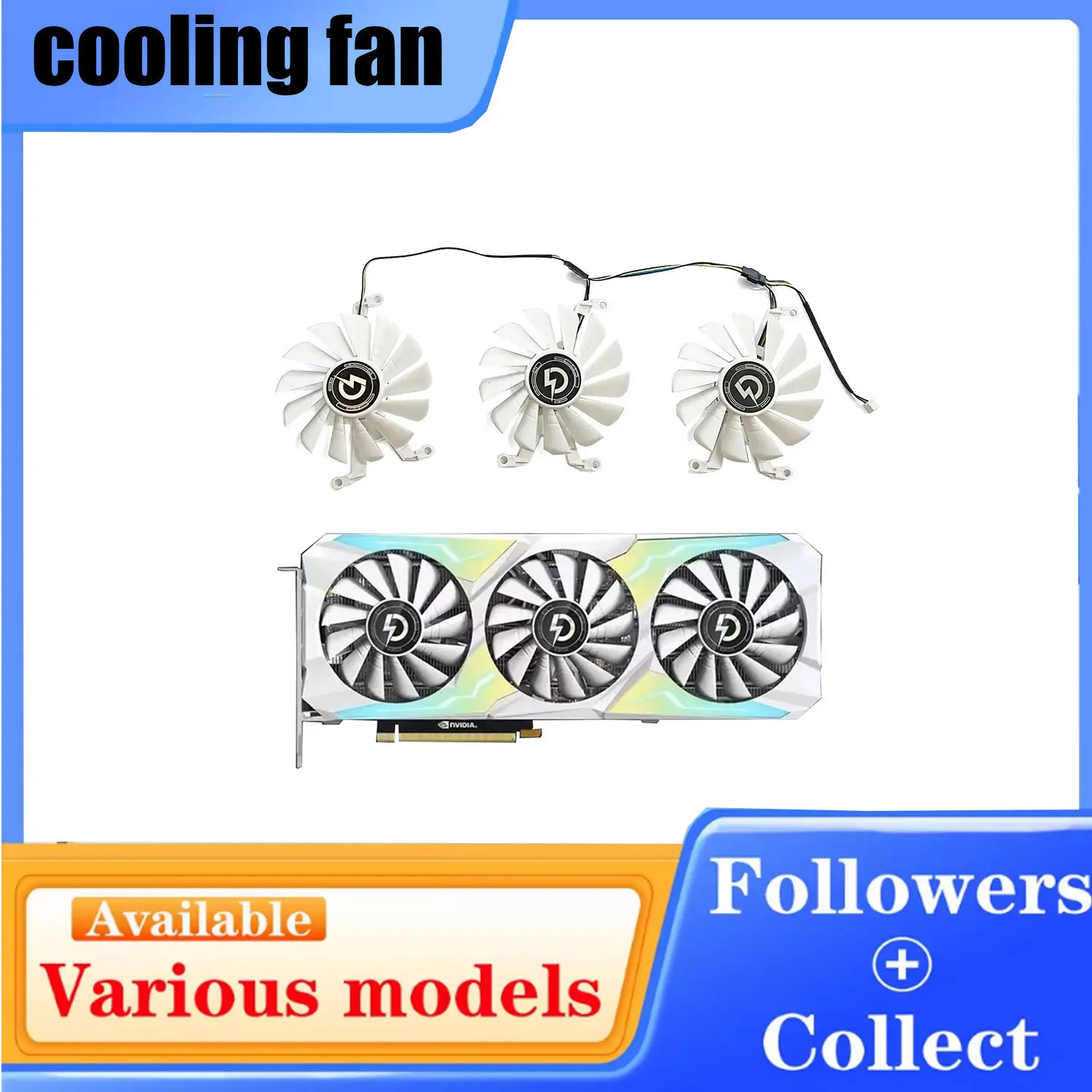 NEW A9015H12C 85MM 4PIN RTX3070 3070ti GPU fan suitable for SOYO PELADN RTX3070 3070TI 3080 graphics card