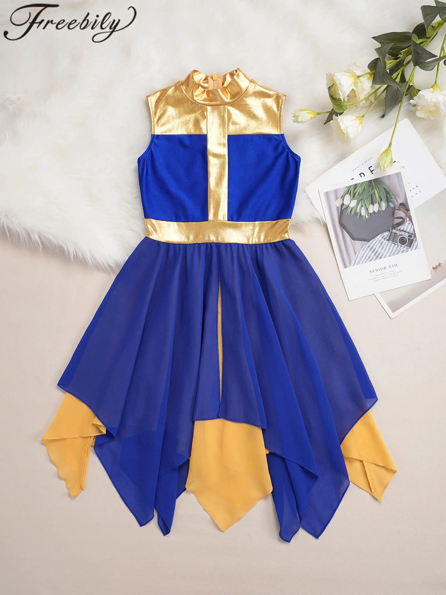 

Детские церковные халаты для поклонения, лирический литургический танцевальный костюм для девочек, платье для хора, танцевальная одежда для празднования духа