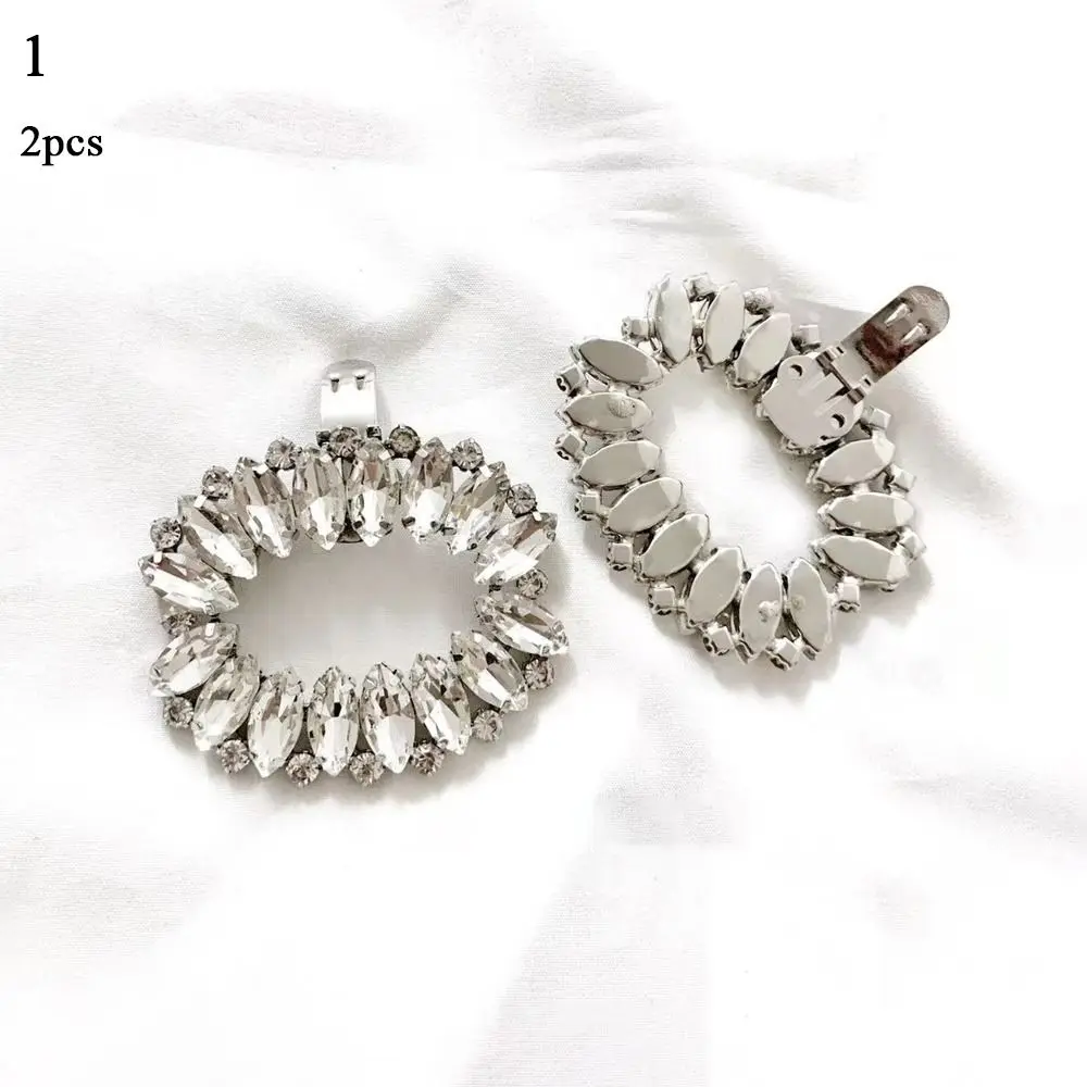

2 pcs Women High Heel Charms Jewelry Shoes Decorations Shoe Clips Rhinestones Shoe Buckle