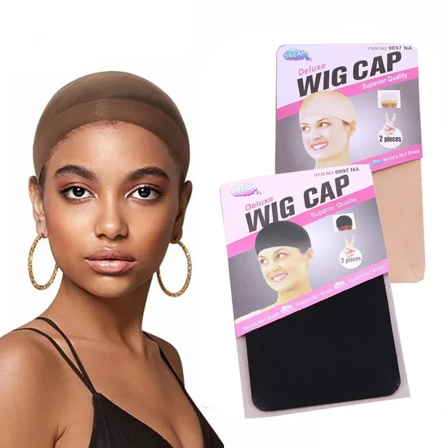 8Pcs/4Pack  Wig Caps Stocking Cap Wig Deluxe Wig Cap Hair Net For Weave Nylon Stretch Mesh Wig Cap With Elastic Band Cheap