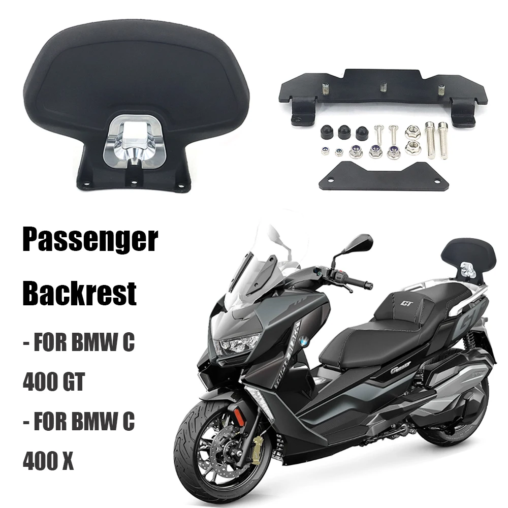 

NEW FOR BMW C400GT C400X C 400 X / C 400 GT Motorcycle Accessories Black Rear Passenger Seat Backrest Cushion Back Rest Pad