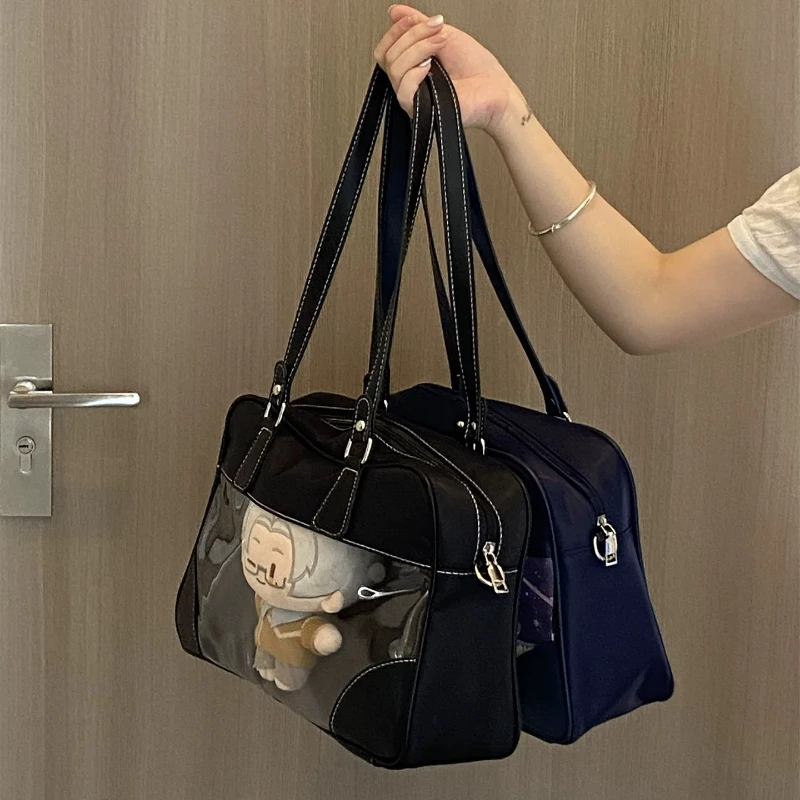 Anime Lta Bag Nylon Uniform Bags School Supply Feeling Shoulder Messenger Baby Bag JK Two-dimensional Daily Commuter Student