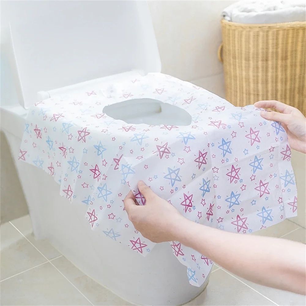 

20Pcs Disposable Toilet Seat Cover Mat Extra Large Portable Paper Safety Toilet Seat Pad For Travel Camping Bathroom Supplies L1