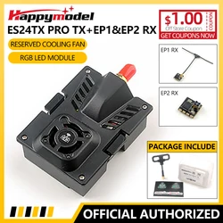 Happymodel ES24TX Pro Micro TX expressrs ELRS 2.4G modulo 1000mW con ventola di raffreddamento per trasmettitore Radio OpenTX RC FPV Drone