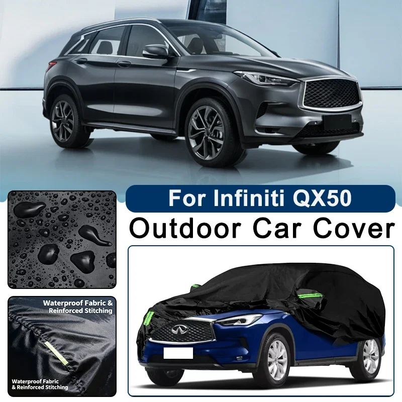 

Outdoor Car Cover Waterproof Dustproof UV Sun Protection, Full Car Protector Exterior Parts For Infiniti QX50 J50 J55