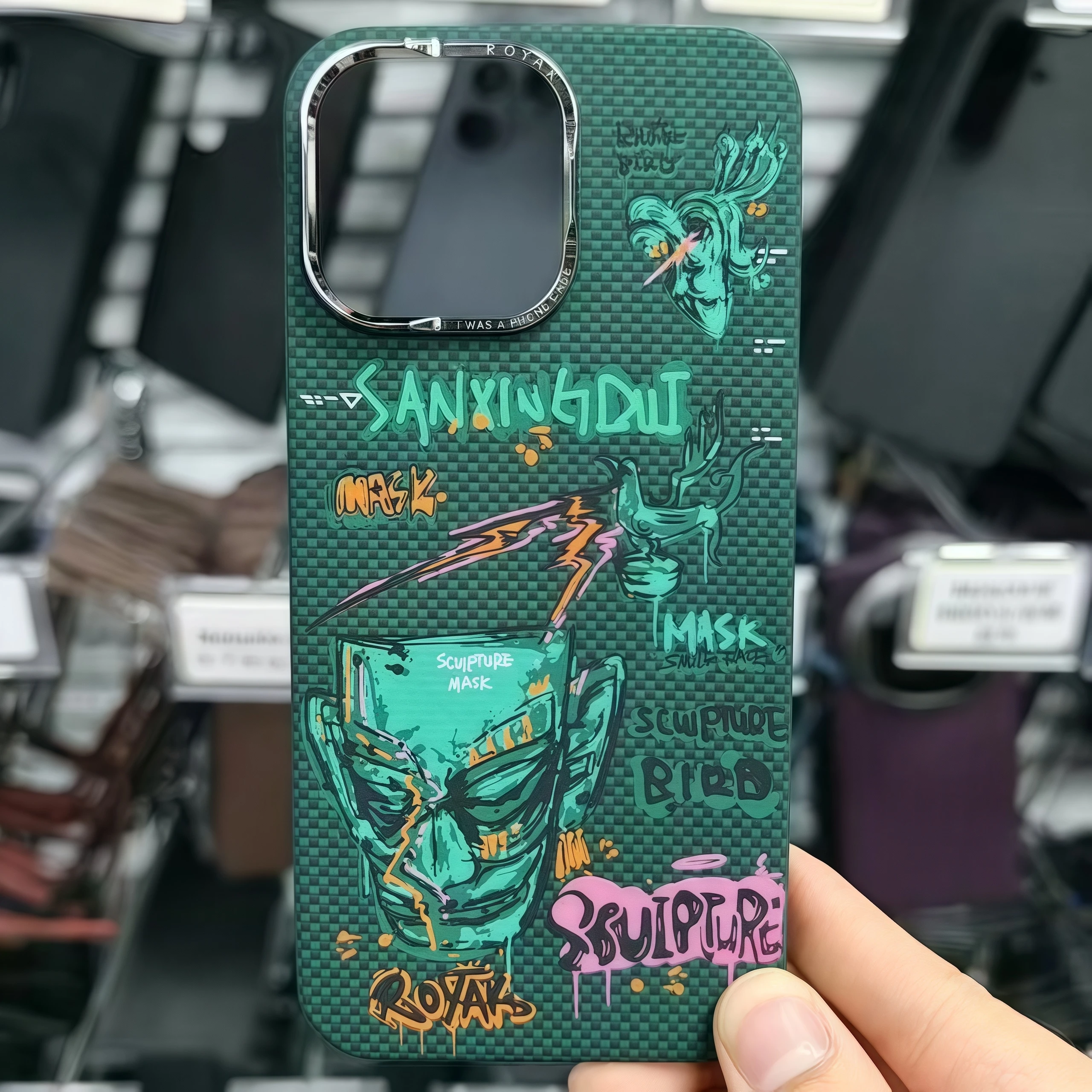 

Горячий Sanxingdui Deluxe Classic, 100% подходит для iPhone 15, 16, серии, кевларовый чехол для телефона, тонкий противоударный магнитный чехол из арамидного волокна