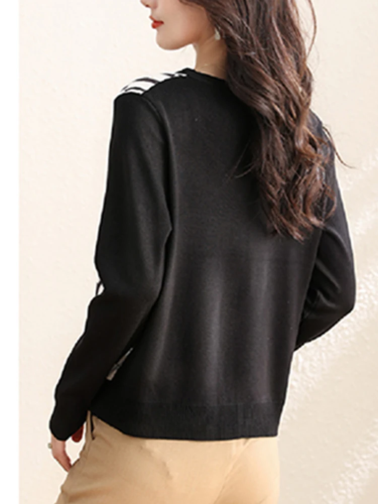 New Casual Soft Knit bottoming shirts Sweater cardigans sweater Tees Basic shirts knitted Tops