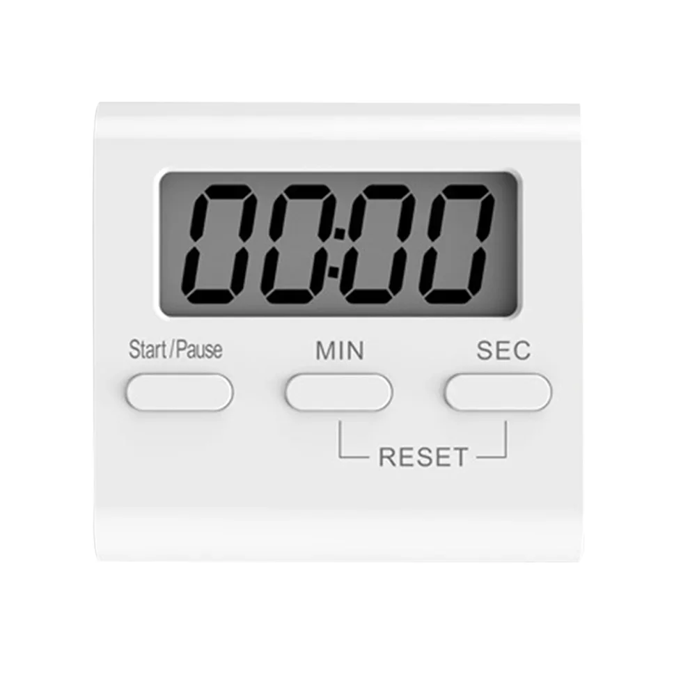 Digital Kitchen Timer Magnetic LCD Manual Countdown Cooking Timer Mechanical Kitchen Gadgets