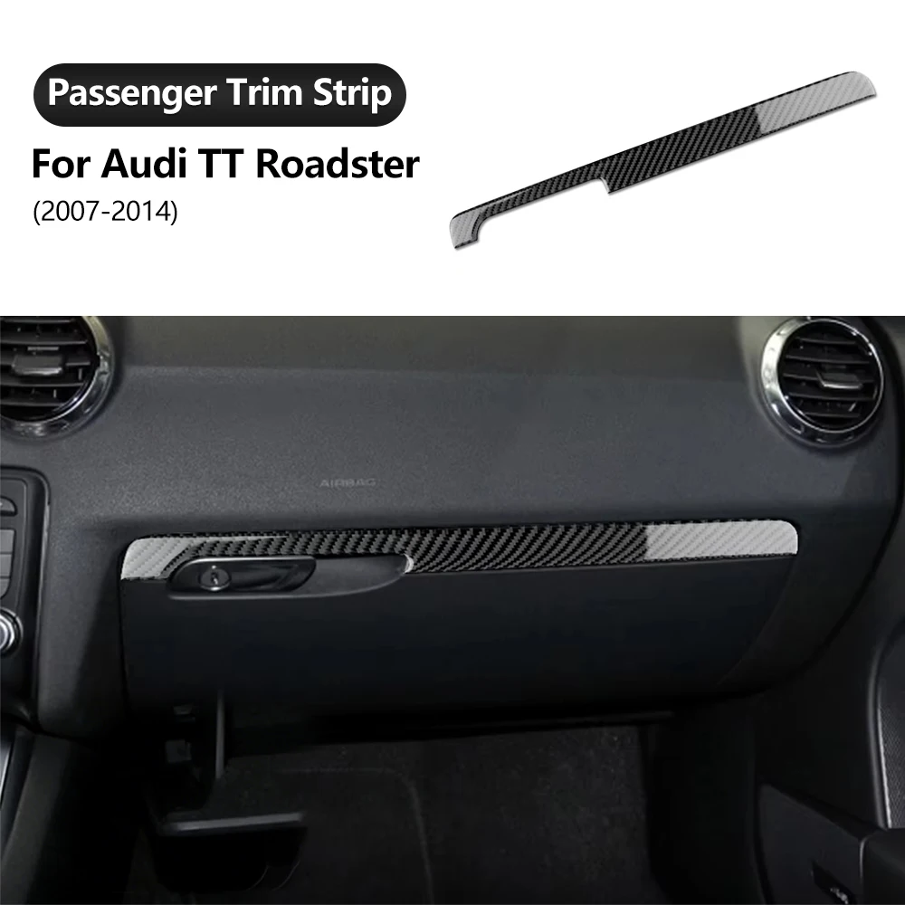 

Накладка на панель приборов из углеродного волокна для Audi TT 2007-2014 (левый руль), черная с красной эпоксидной смолой, декоративная наклейка для интерьера автомобиля