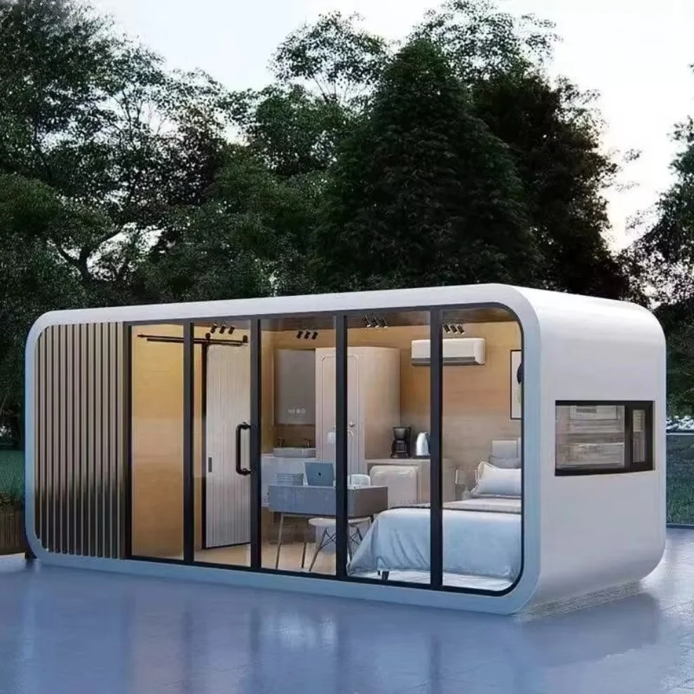 Luxury 20FT 40FT Modular Shipping Prefab Container Office Portable Apple Home Tiny Cabin House