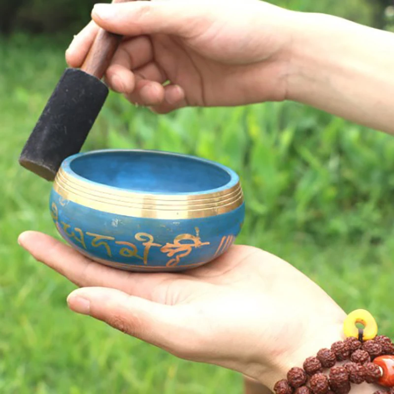 C 1pc new 12/12.5/13cm  Singing Bowl Leather Stick Handmade   Meditation Singing Bowl Leather Mallet