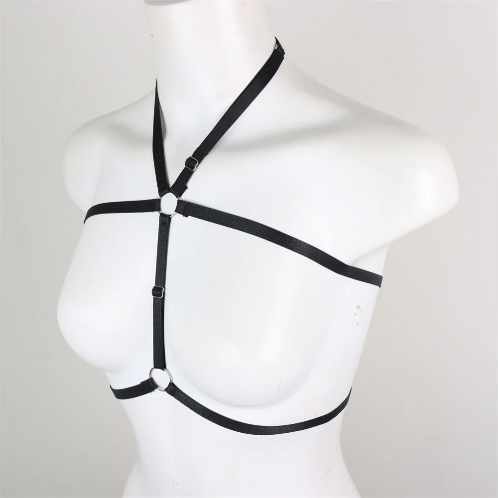 Cinturino Sexy da donna Harajuku Punk Gothic Wire Harness Bra scava fuori gli accessori della cinghia della biancheria intima cinghie della biancheria Sexy