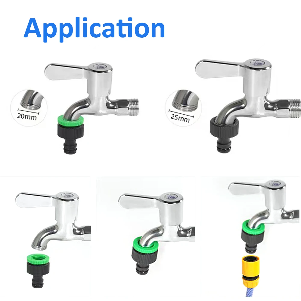 1/2''  3/4''  Female Thread  Quick Connector For Garden Hose Irrigation System Car Washing Adapter 10pcs