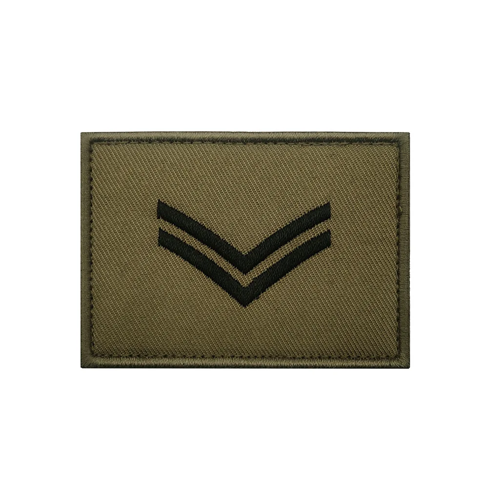 Military Rank Embroidery Patch Armband Badge Sticker Decal Applique Embellishment Morale Military Tactical Embroideried Patches 3