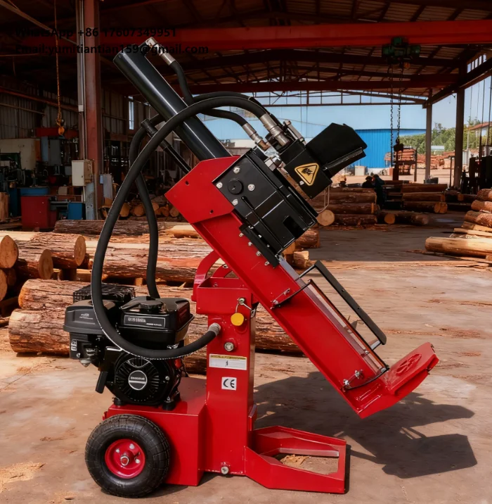 

China Railway 15HP Gasline Wood Cutter, Log Splitter, Firewood Processor, Horizontal Wood Crusher Suitable for Farm Households