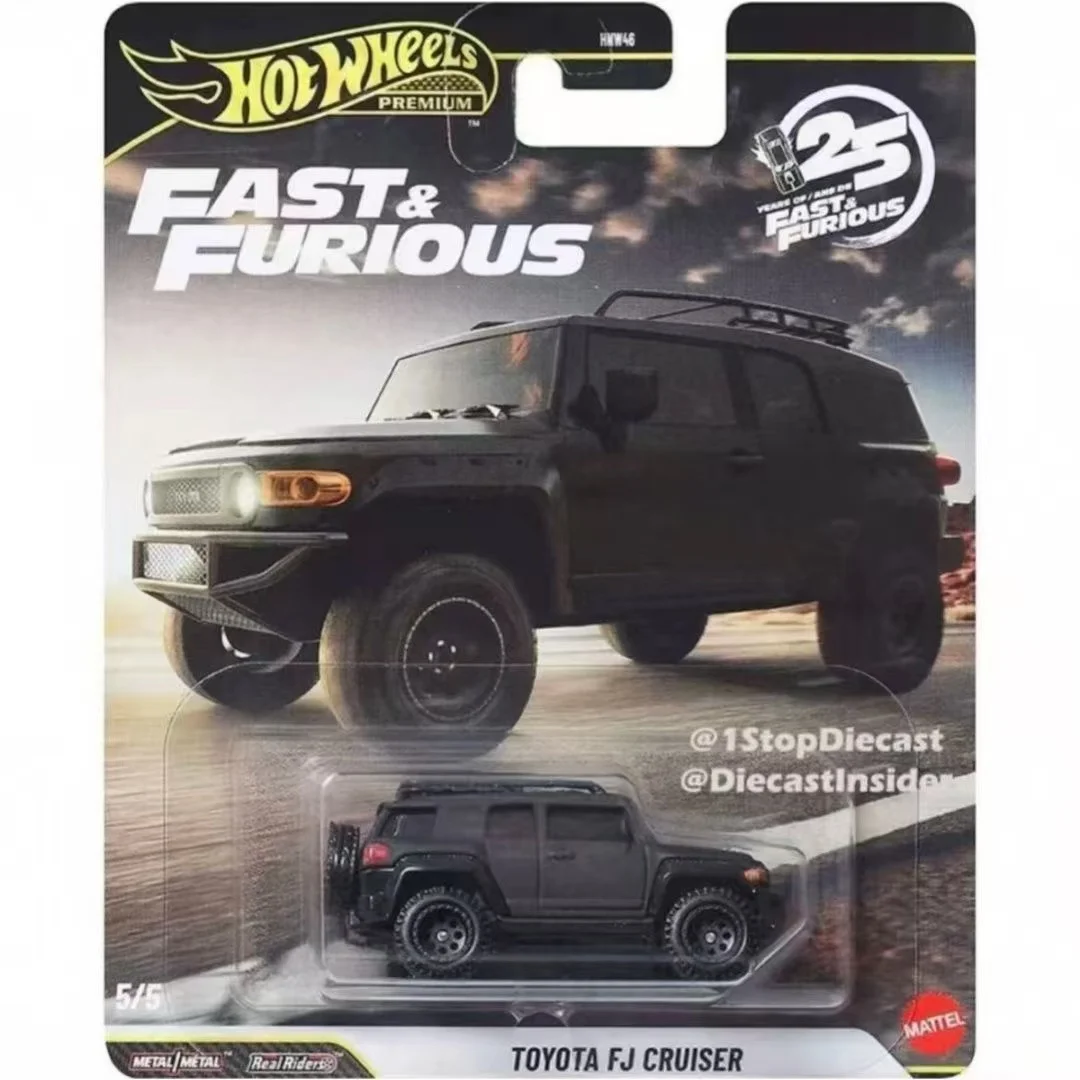 Mattel Hot Wheels Genuine Original 1/64 2026 Fast & Fusion Hnw46 N 25Th Anniversary Mitsubishi Eclipse Mercedes-Benz Laiken Toyota Land Cruiser Collectible Car Toy Vehicle Diecast Birthday Holiday Gift