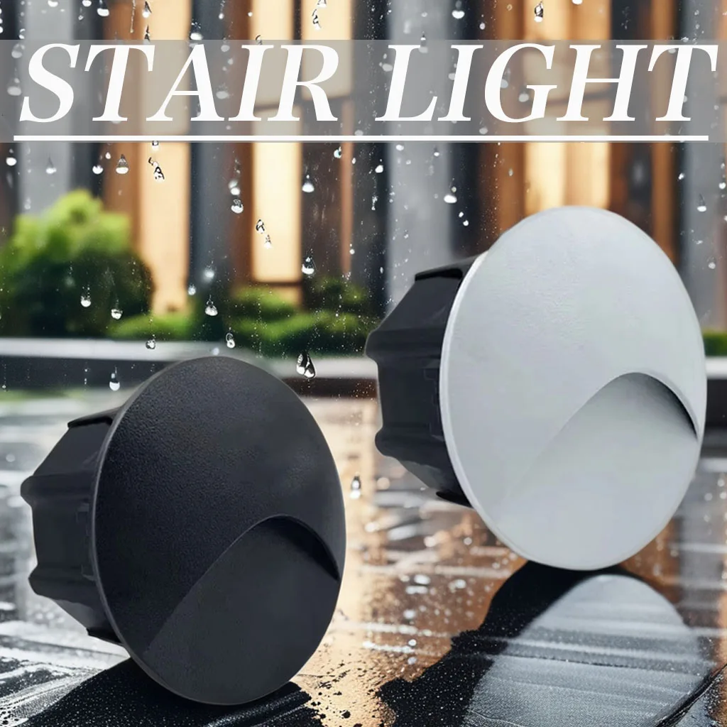 

Led Stair Light Step Lights 3W Square Round Recessed Indoor Outdoor Waterproof Staircase Led Wall Lamp For Steps Walkway Stair