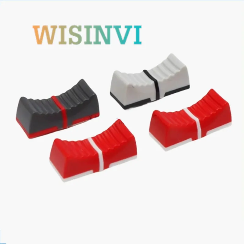 10PCS 24×10×9M Plastic Knob Linear Sliding Potentiometer Push Key Mixing Consoles Push Key Cap Inner Hole 4mm for YAMAHA Mixer