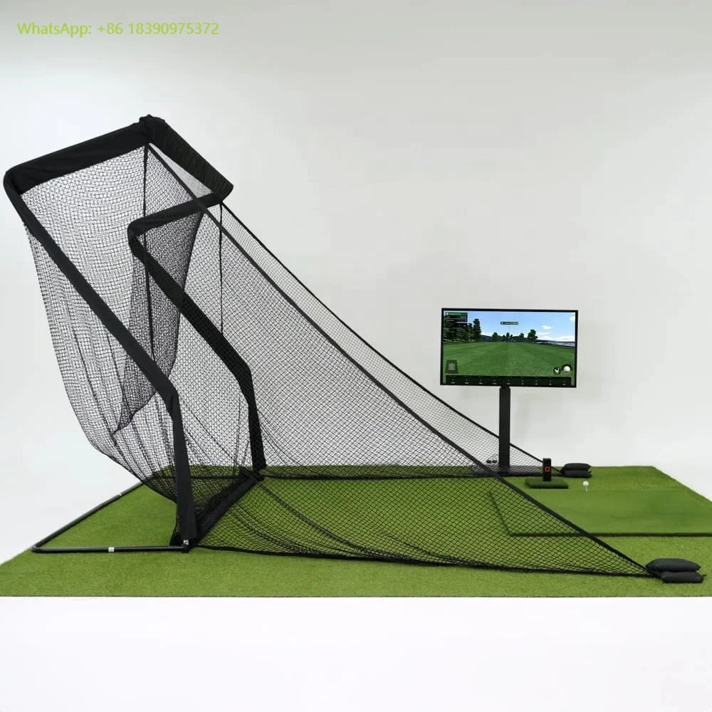 

Тренажер для гольфа Efunist Z-образной формы: утолщенная усиленная сетка для отработки ударов в помещении и на улице