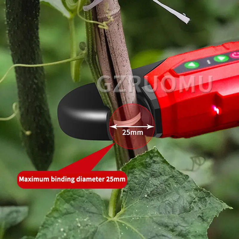Electric Branch Binding Machine 16.8V Rechargeable Plants Stem Strapper Multifunctional Vegetables Tomato Grape Vines Tying Tool