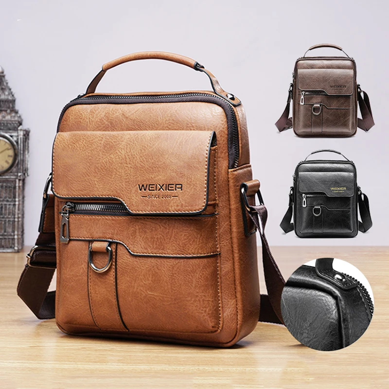 Class Mini Men's Crossbody Bag Man Business Backpack Single Shoulder Phone Messenger Bag Casual Portable Travel Work School Bag